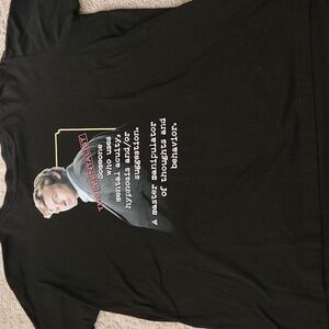 Black Graphic T-Shirt with Mentalist Design